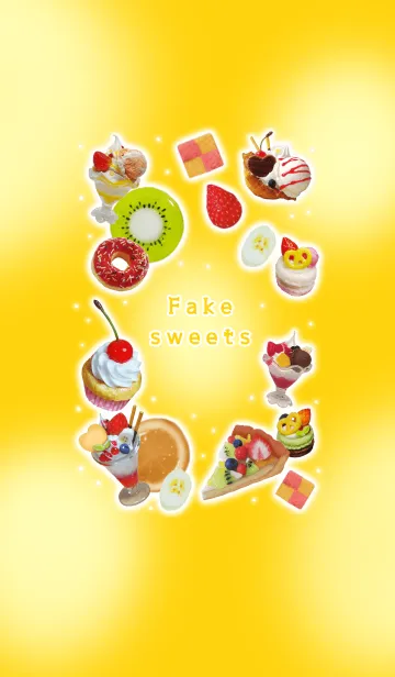 [LINE着せ替え] Fake sweets★yellow&yellow（修正版）の画像1