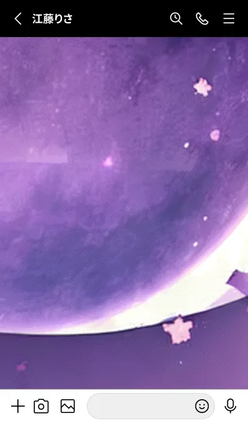 [LINE着せ替え] 月光夜桜#BaC014。の画像2