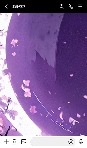 [LINE着せ替え] 月光夜桜#BaC011。の画像2