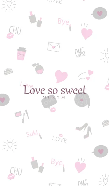 [LINE着せ替え] Love so sweet-MEKYM 26の画像1