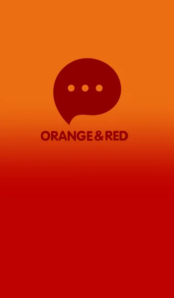 [LINE着せ替え] Orange & Red  V4 (JP)の画像1