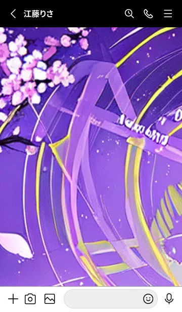 [LINE着せ替え] 月光夜桜#BaD14。の画像2