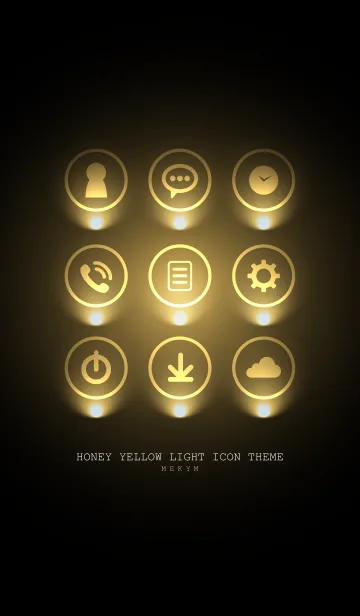 [LINE着せ替え] HONEY YELLOW LIGHT ICON THEME 2の画像1