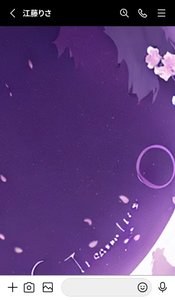 [LINE着せ替え] 月光夜桜#BaC115。の画像2