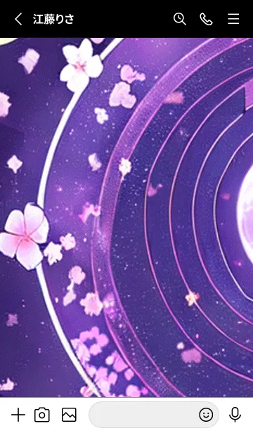 [LINE着せ替え] 月光夜桜#BaC029。の画像2