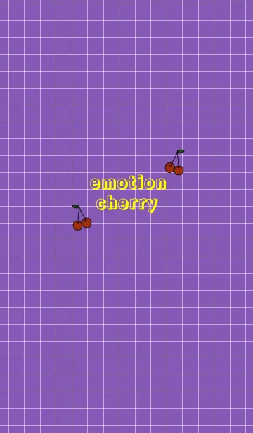 [LINE着せ替え] emotion cherry#purple yellowの画像1