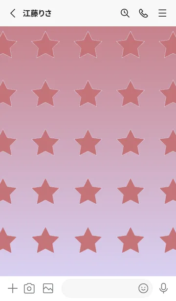 [LINE着せ替え] くすみレッド☆パステルブルー1/TKCJの画像2