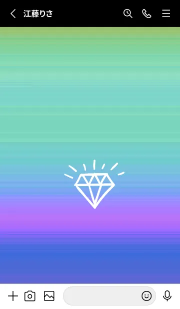[LINE着せ替え] グラデーション ダイアモンド  205の画像2