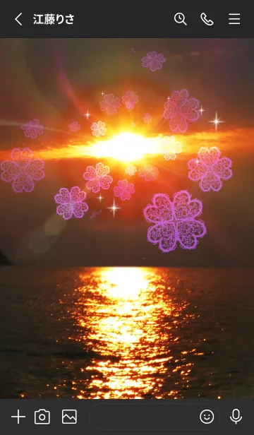 [LINE着せ替え] ＊金運を最強にする太陽とクローバー2＊の画像2