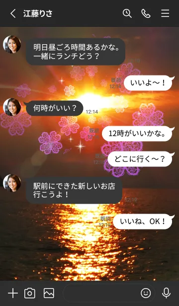 [LINE着せ替え] ＊金運を最強にする太陽とクローバー2＊の画像3