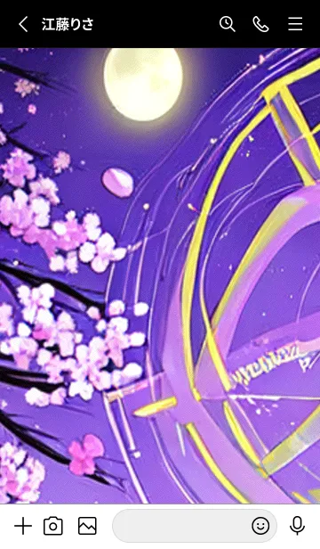 [LINE着せ替え] 月光夜桜#BaD119。の画像2