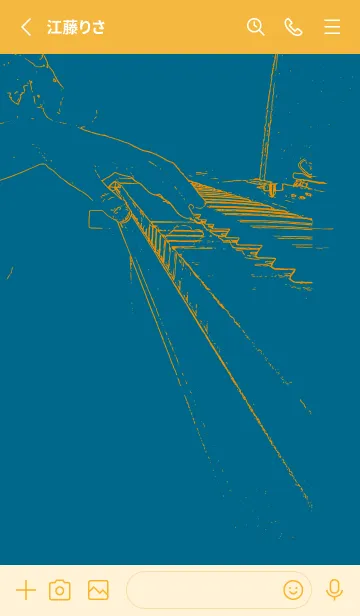 [LINE着せ替え] ピアノ パフォーマンス 鴨の羽色の画像2