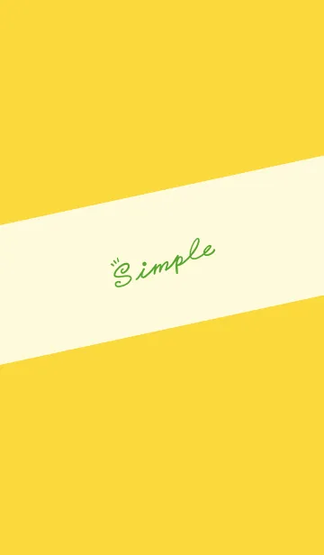 [LINE着せ替え] Simple Lines J-Yellow (Ye2)の画像1