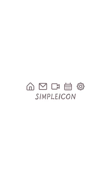 [LINE着せ替え] SIMPLE ICON -WHITE- 4の画像1