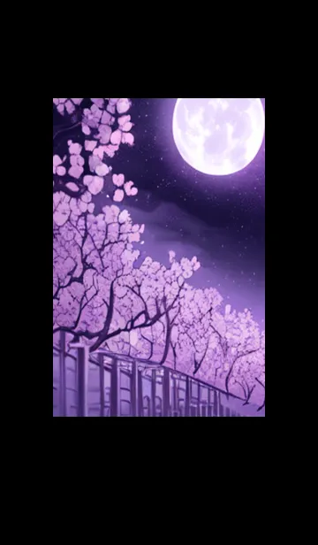 [LINE着せ替え] 月光夜桜#BaD112。の画像1