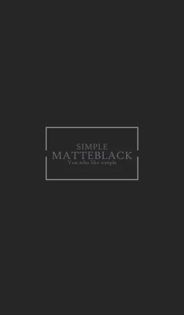 [LINE着せ替え] MATTE BLACK-SIMPLE 10の画像1