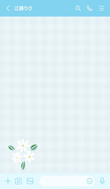 [LINE着せ替え] かわいい白い花束12の画像2