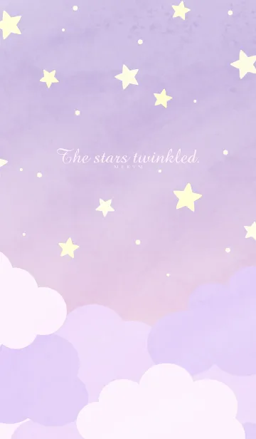 [LINE着せ替え] The stars twinkled-PURPLE 3の画像1