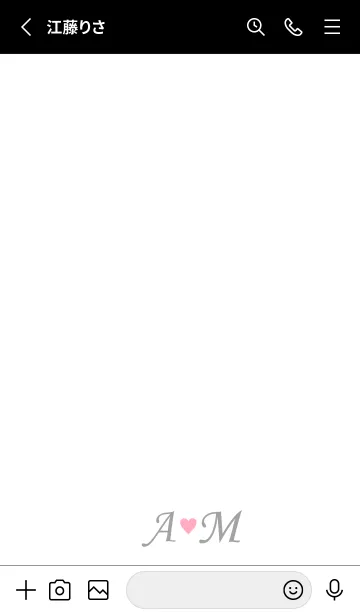 [LINE着せ替え] LOVE-INITIAL A&M イニシャル 9の画像2