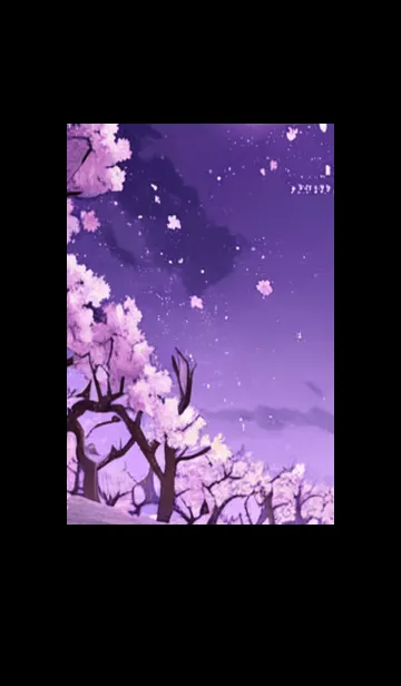 [LINE着せ替え] 月光夜桜#BaE24。の画像1