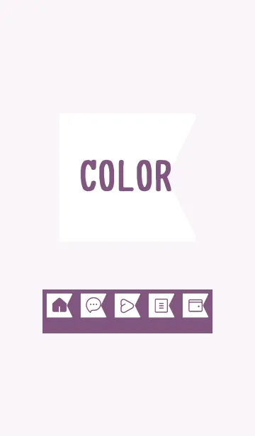 [LINE着せ替え] purple color O18の画像1