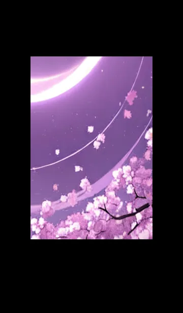 [LINE着せ替え] 月光夜桜#BaD118。の画像1