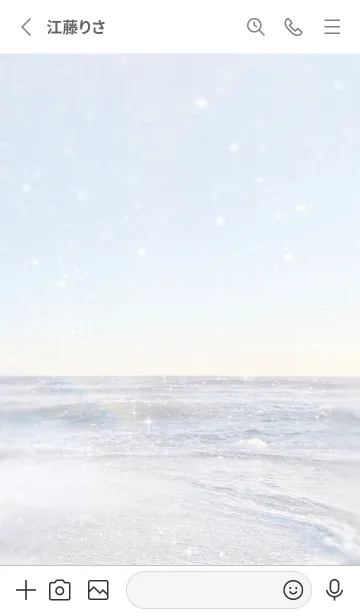 [LINE着せ替え] スノーオーシャン16 / ナチュラルスタイルの画像2