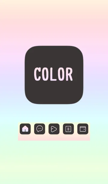 [LINE着せ替え] purple color rainbow B05の画像1