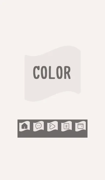 [LINE着せ替え] beige color P16の画像1