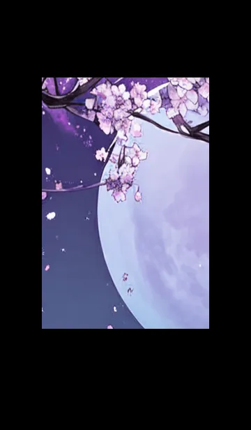 [LINE着せ替え] 月光夜桜#BaD117。の画像1