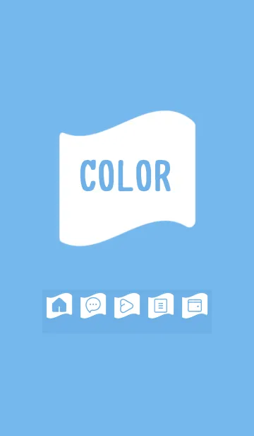 [LINE着せ替え] blue color P16の画像1