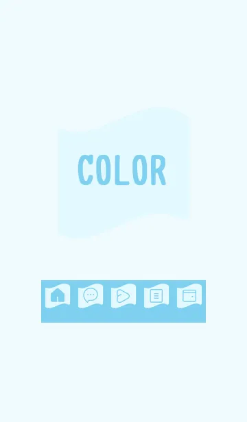 [LINE着せ替え] blue color P18の画像1