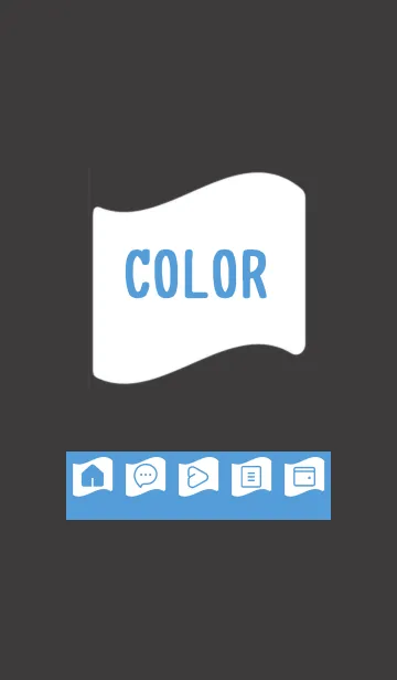 [LINE着せ替え] blue color P20の画像1