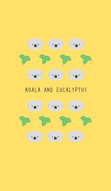 [LINE着せ替え] コアラとユーカリの着せかえ/イエローの画像1