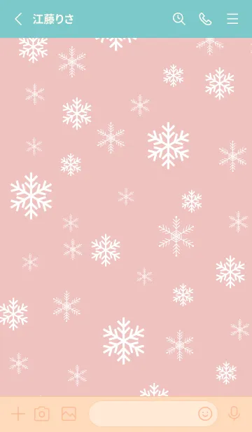 [LINE着せ替え] 雪の結晶 大人30の画像2