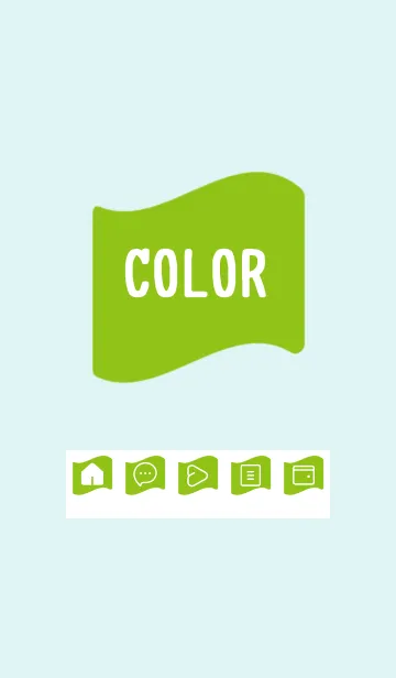 [LINE着せ替え] green color P39の画像1