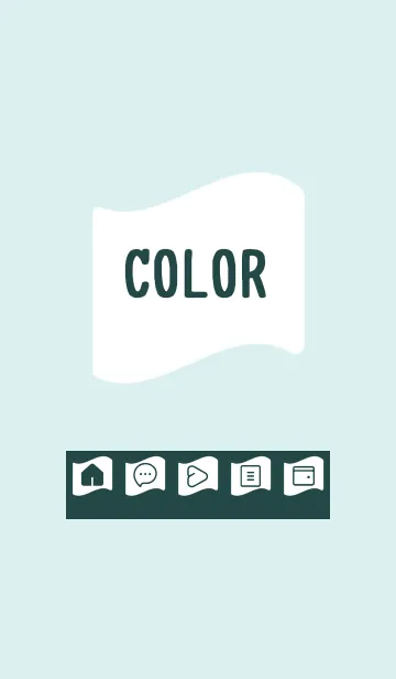 [LINE着せ替え] green color P40の画像1