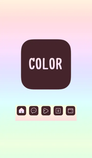 [LINE着せ替え] red color rainbow B05の画像1