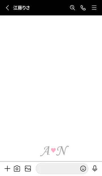 [LINE着せ替え] LOVE-INITIAL A&N イニシャル 9の画像2