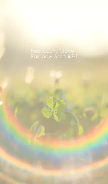 [LINE着せ替え] 四つ葉のクローバー Rainbow Arch #2-1の画像1