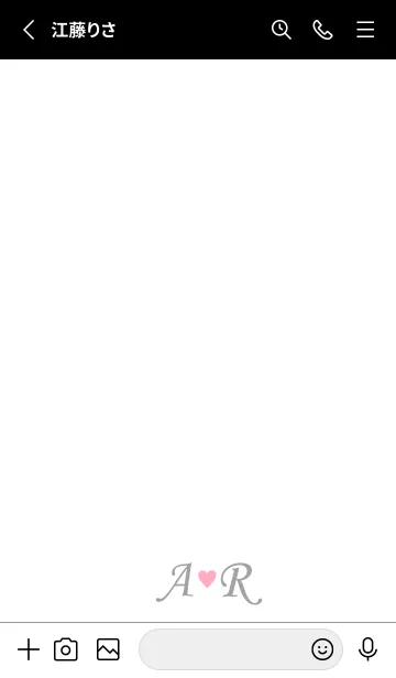 [LINE着せ替え] LOVE-INITIAL A&R イニシャル 9の画像2