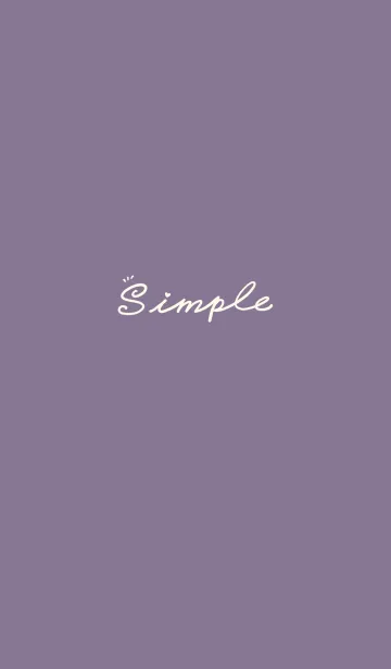 [LINE着せ替え] Simple Color J-gray purple (Be5)の画像1