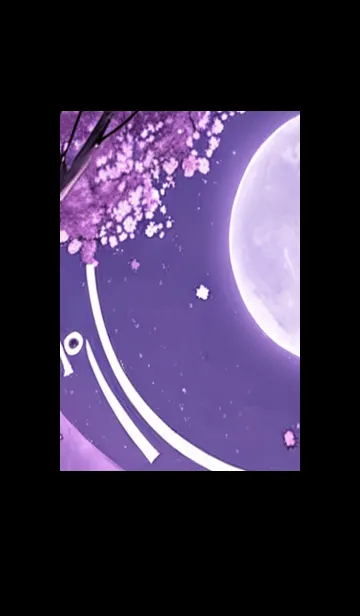 [LINE着せ替え] 月光夜桜#BaE216。の画像1