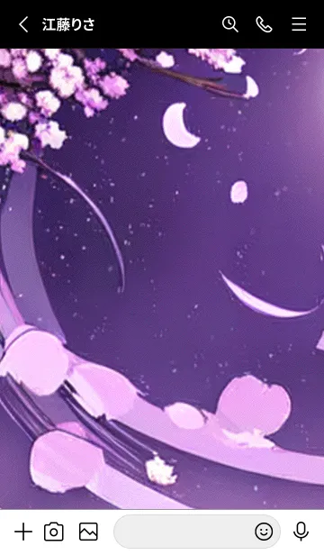 [LINE着せ替え] 月光夜桜#BaE212。の画像2