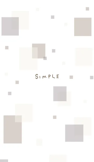 [LINE着せ替え] 大人シンプル四角の画像1