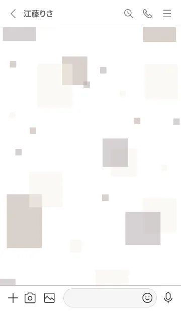 [LINE着せ替え] 大人シンプル四角の画像2