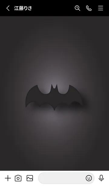 [LINE着せ替え] matte black bat 46の画像2