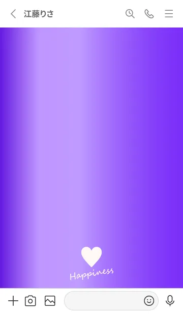 [LINE着せ替え] Small Heart *GlossyPurple 19*の画像2