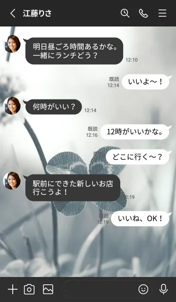 [LINE着せ替え] 四つ葉のクローバー Vintage Lens #15-1の画像3