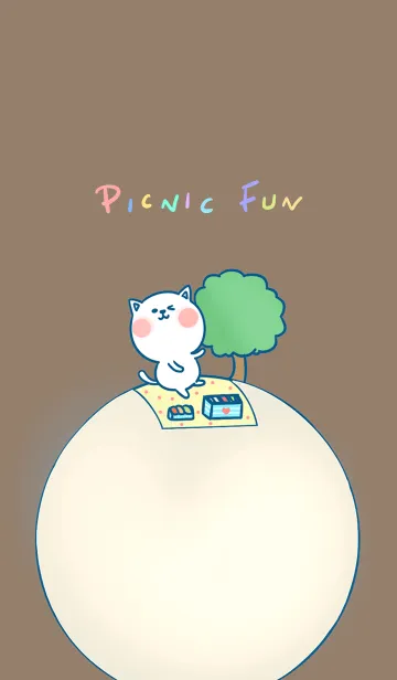 [LINE着せ替え] Picnic Fun J-Brown (Be3)の画像1